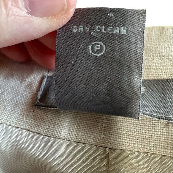 Kenar Woman 20W Linen Blazer Beige Embroidered Jacket Relaxed Oversized Comfort - Picture 9 of 13